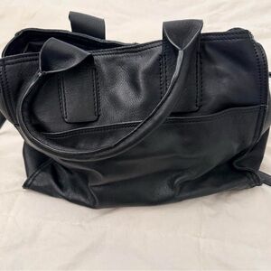 Lucky Brand black leather bag with cross body strap
